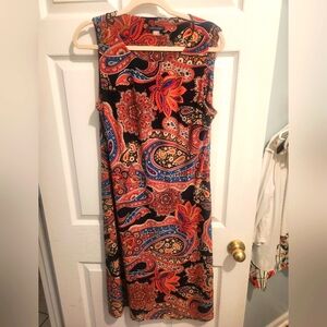 Tommy Hilfiger Bright Paisley Print A-line Dress